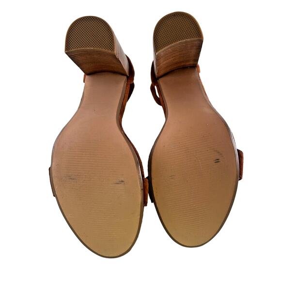 Women's Steve Madden Carrson Chestnut Brown Suede Ankle-Strap Block Heels Sz 9.5 - Picture 6 of 7